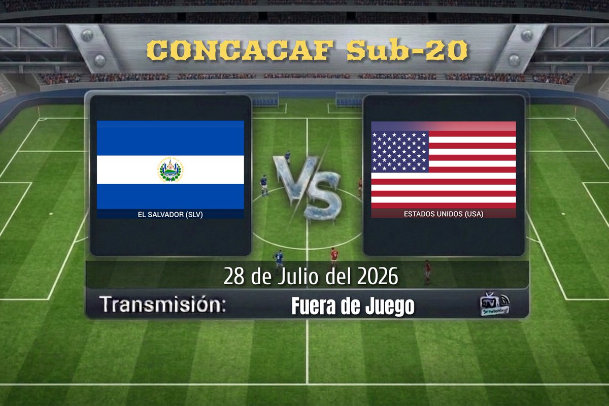TVDELDEPOR1's tweet photo. CONCACAF Sub-20 | Jornada 2
El Salvador π Estados Unidos
20:00 HRS MEX | 21:00 HRS PER
π±π» @Fueradejuego_95
π€ Jota Jota
π€ @Checho_Ale97
#ESAUSA https://t.co/v5TVmCY0GT
