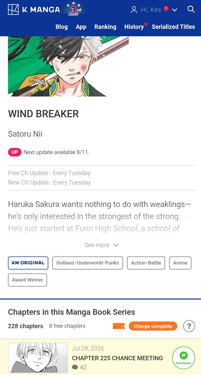 kessie307's tweet photo. @pfiviiii Doesn't have to be a japanese website tho, you can check it out on Kmanga website also. Here's how mine looks like https://t.co/lhBL0Ob1Aq