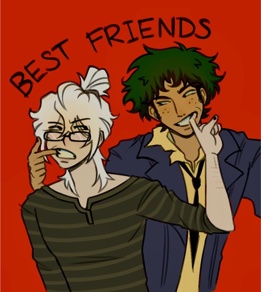 izz_arty's tweet photo. They love each other soooooo much (not a ship…. Unless….?)
#casperadwd #cowboybebop #adwd #spikespiegel #yumeship https://t.co/Y5yBtExy7F