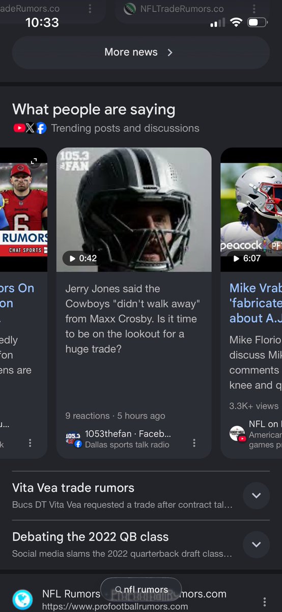 LebowskiThaDud3's tweet photo. I wouldn’t trade for Crosby @dallascowboys so I’m gonna draw a blank on that one. But follow your heart https://t.co/ZLJN5DHA0t