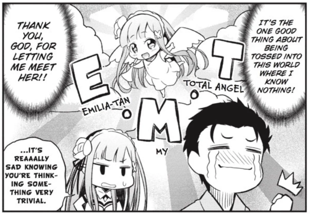 Re:zero manga subaru and emilia 