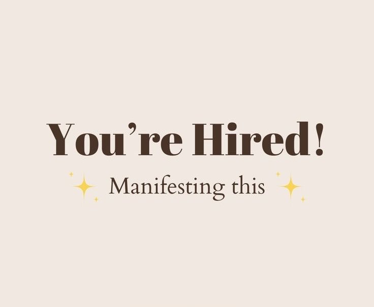 NChloegirl's tweet photo. You’re Hired !  Manifesting this ! https://t.co/gGlN7LPucx