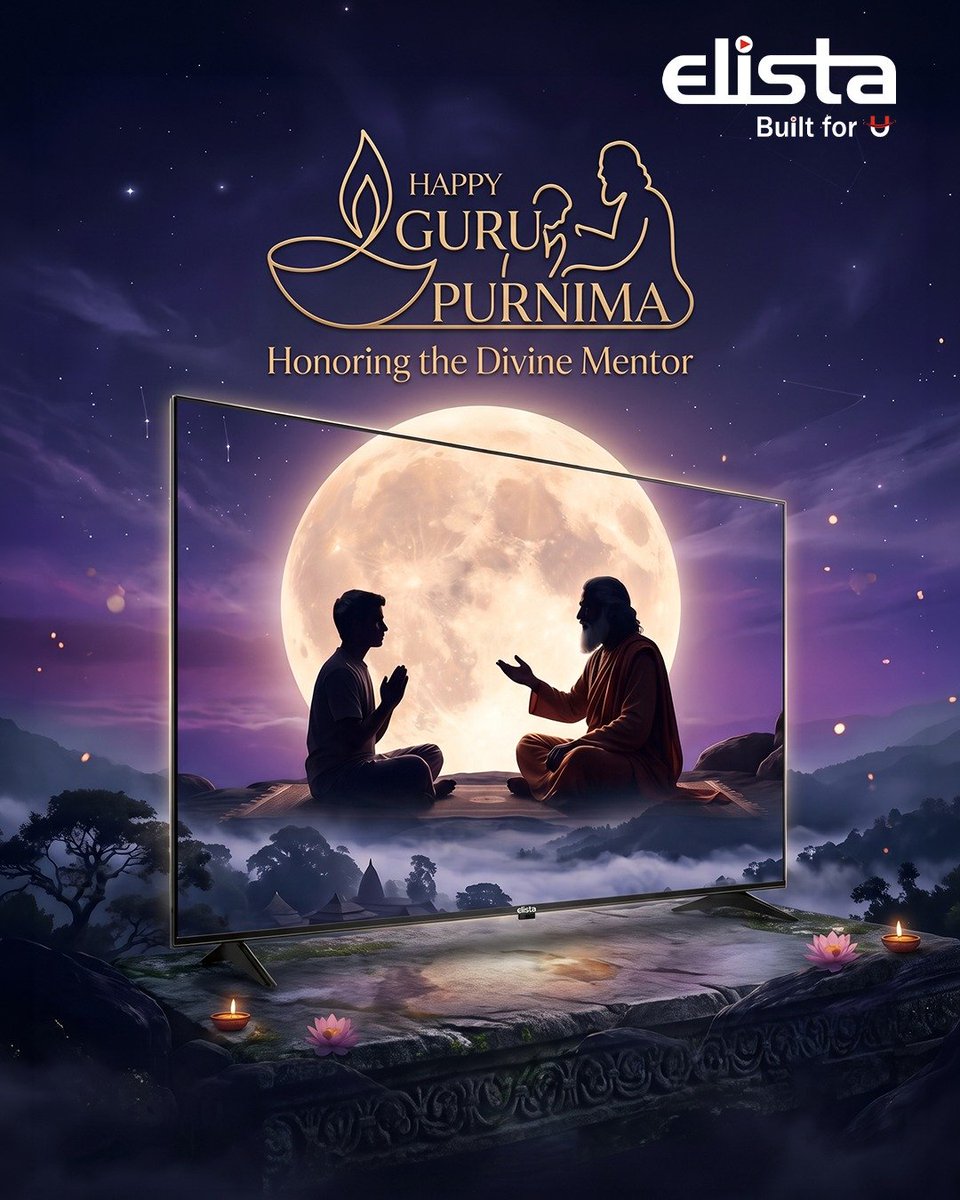 ElistaWorld's tweet photo. Behind every step forward, there’s a light that guides the way. This Guru Purnima, we honor the mentors who illuminate our paths, inspire our journey, and empower our growth.
​Wishing you all a blessed and enlightening Happy Guru Purnima!
​#GuruPurnima #HonoringTheMentor #Elista https://t.co/djs4TlXIlj