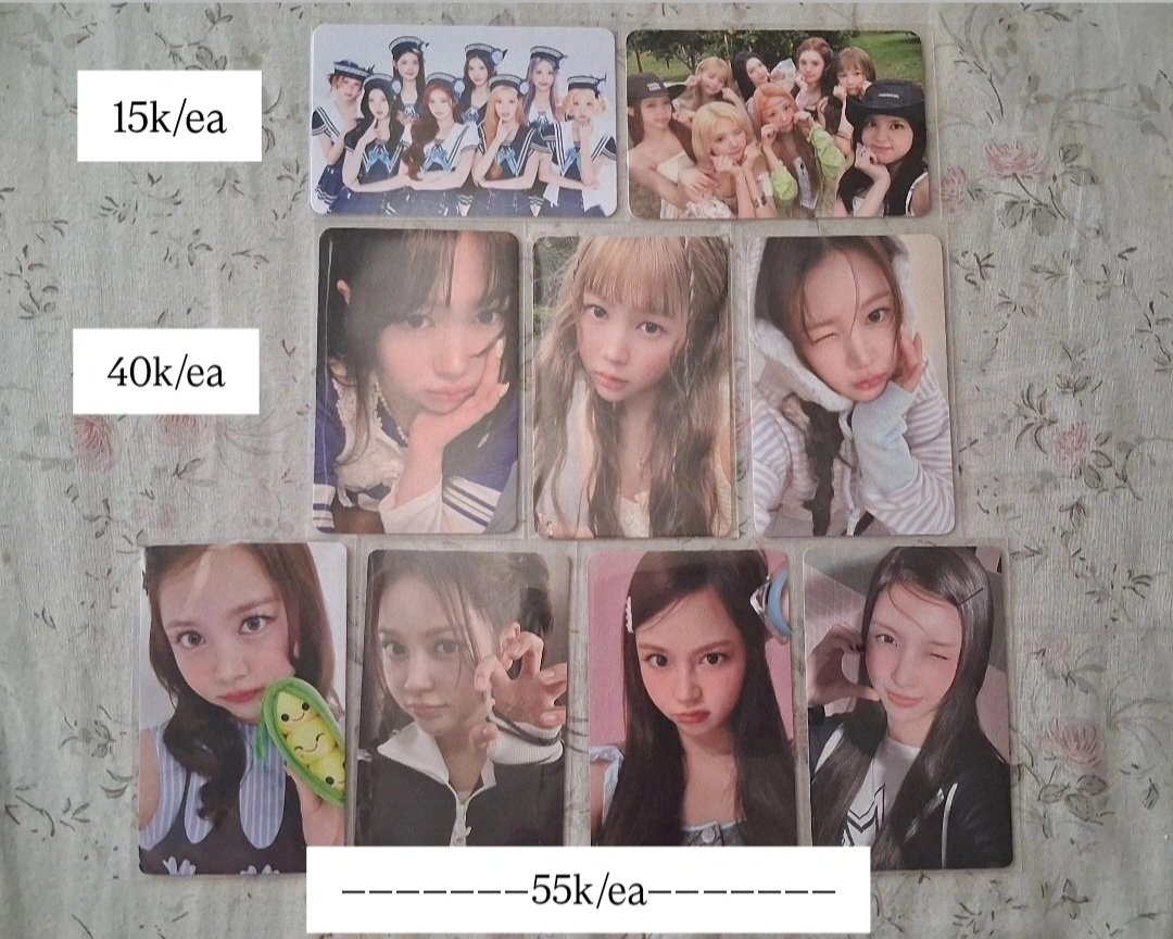 norunay's tweet photo. want to sell/wts (📍Surabaya)
🖇 price excl pack, incl adm
🖇 must split pay, co by 🍊

t. wts wtb wto h2h hearts2hearts illit yunah iroha carmen yeon ina https://t.co/x1PouO3hmQ