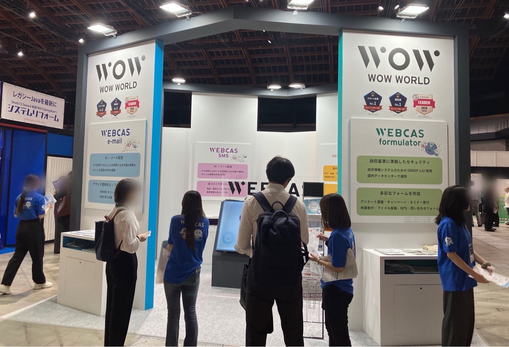 wowworld_inc's tweet photo. こんにちワオ。WOW WORLDです。
🚩本日から開催!
7/29(水)~31(金)まで、有明GYM-EX(ジメックス)で開催される「イプロスAI 2026 夏」に出展しています✨
📍ブース:5-1
メール配信・SMS配信・アンケート作成などの #WEBCAS シリーズをはじめ、市場調査サービスやDMARC・BIMI導入支援サービスをご紹介しています。
会場へお越しの際は、ぜひお気軽にブースへお立ち寄りください😊