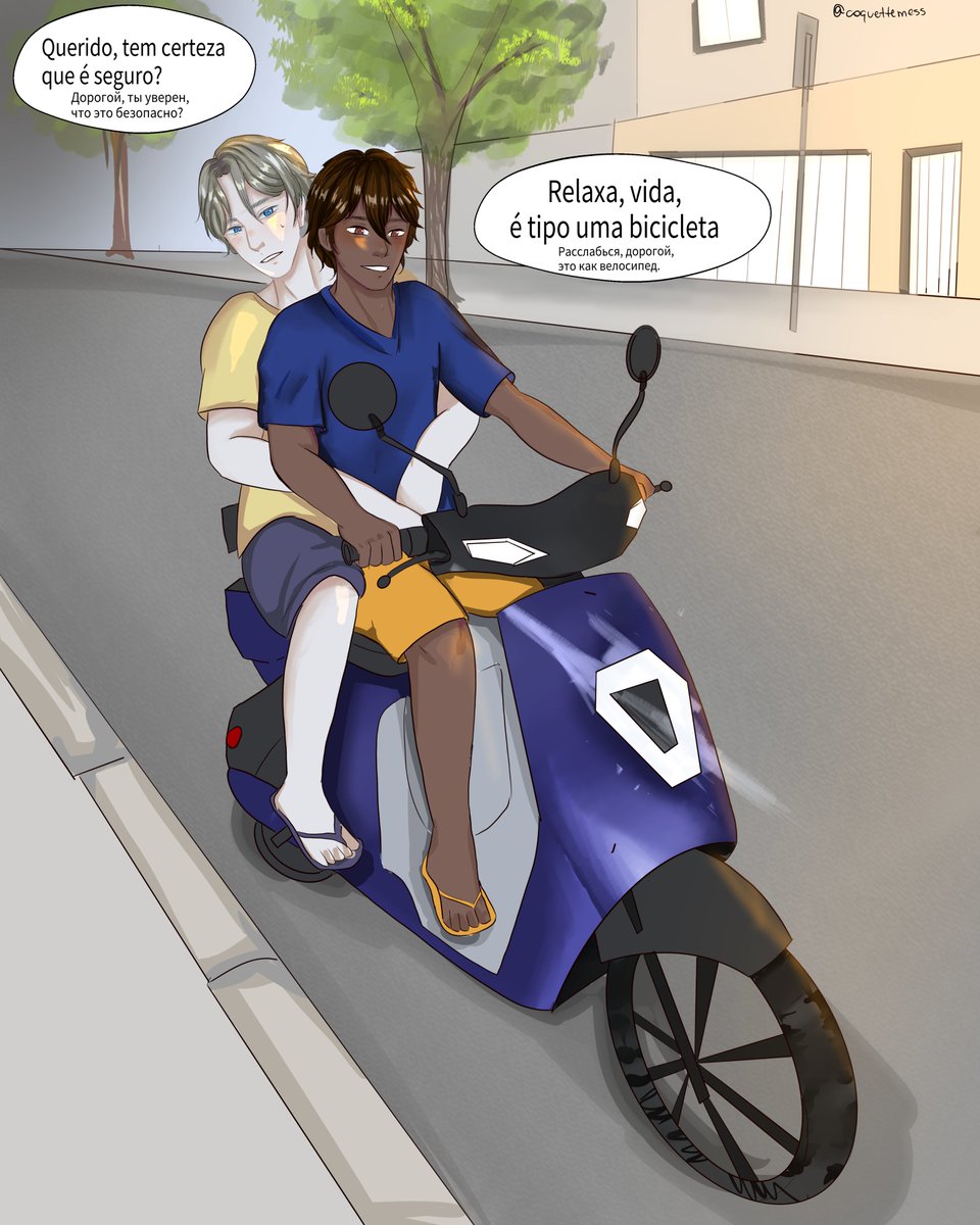 byazenhaarts's tweet photo. Passeio de scooter - Russia x Brasil
Na cidade de voces também tem bastante dessas motinhos? (Eu amo a minha)
#rusbra #russil #brarus #latinhetalia #countryhumansbrasil #countryhumansrussia #countryhumans #brasilxrussia https://t.co/5EOPvA005m