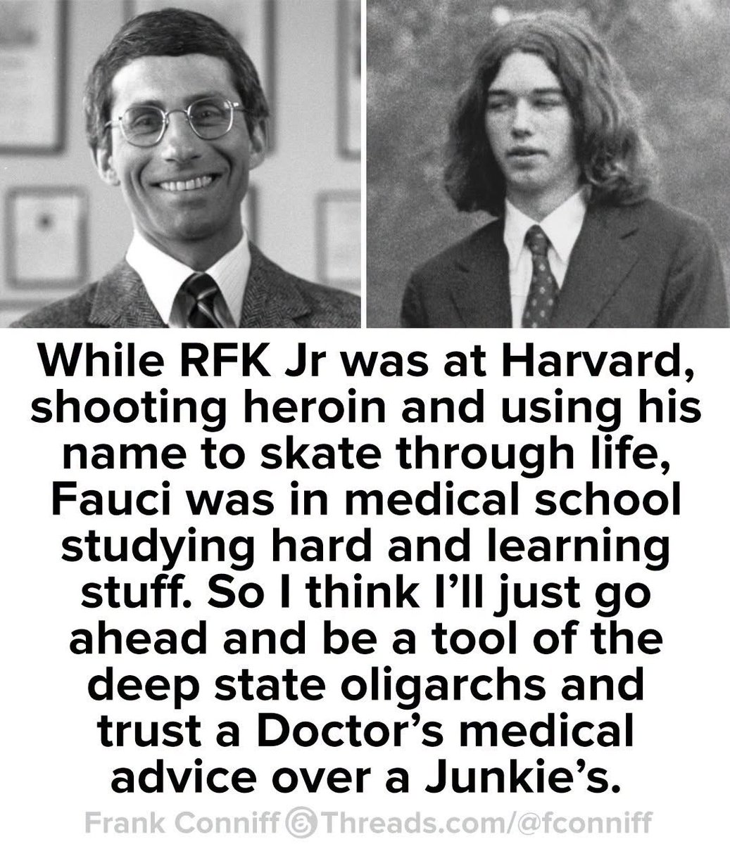 HJNRose1's tweet photo. @thejackhopkins @RandPaul Imagine investigating Dr. Fauci after endorsing RFK Jr. https://t.co/Yg96f5bwQy