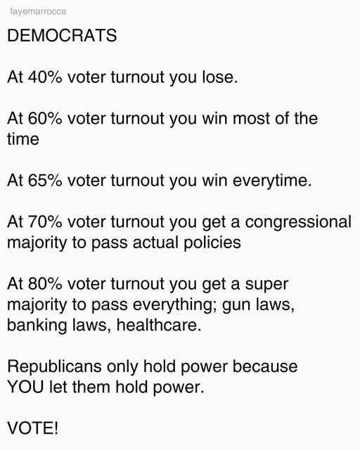 BY1959's tweet photo. Get Your Lazy Asses to the Polls. https://t.co/yapF44DCoO
