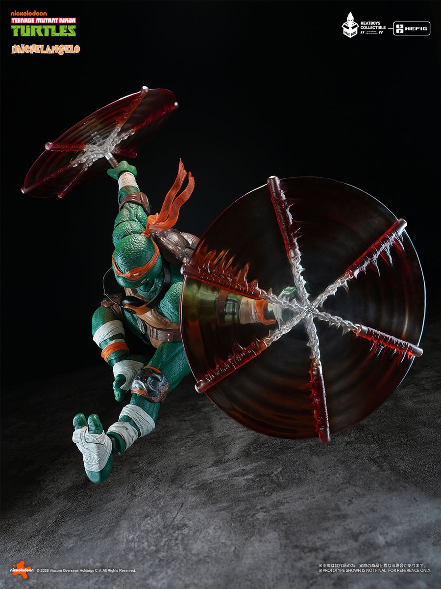 HEATBOYSGlobal's tweet photo. New Product | TMNT Michelangelo Action Figure
-
❖ HEATBOYS HEFIG Series Action Figure — TMNT Michelangelo ❖ Part.2
-
📢Pre-orders open on July 31, 2026. https://t.co/lhp9tMPi9D