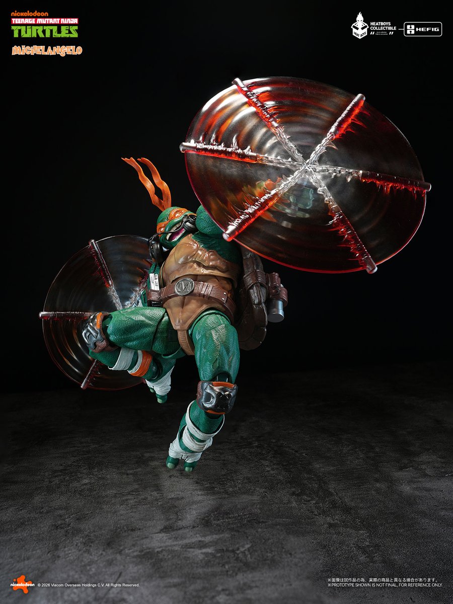 HEATBOYSGlobal's tweet photo. New Product | TMNT Michelangelo Action Figure
-
❖ HEATBOYS HEFIG Series Action Figure — TMNT Michelangelo ❖ Part.2
-
📢Pre-orders open on July 31, 2026. https://t.co/lhp9tMPi9D