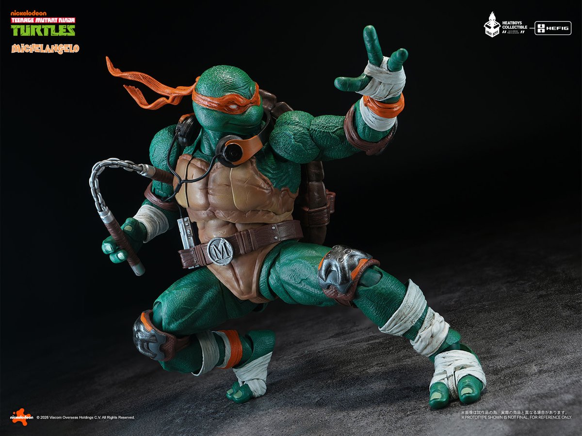 HEATBOYSGlobal's tweet photo. New Product | TMNT Michelangelo Action Figure
-
❖ HEATBOYS HEFIG Series Action Figure — TMNT Michelangelo ❖ Part.2
-
📢Pre-orders open on July 31, 2026. https://t.co/lhp9tMPi9D