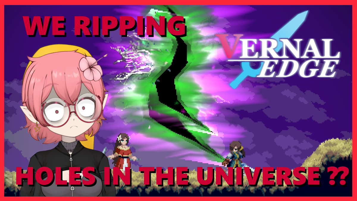LucileStarlight's tweet photo. I am live with Vernal Edge
we gained the cool ability to uh tear through space and travel dimensions. So that's pretty cool!

ttv &amp; yt @ LucileStarlight https://t.co/mmLtpITsSA
