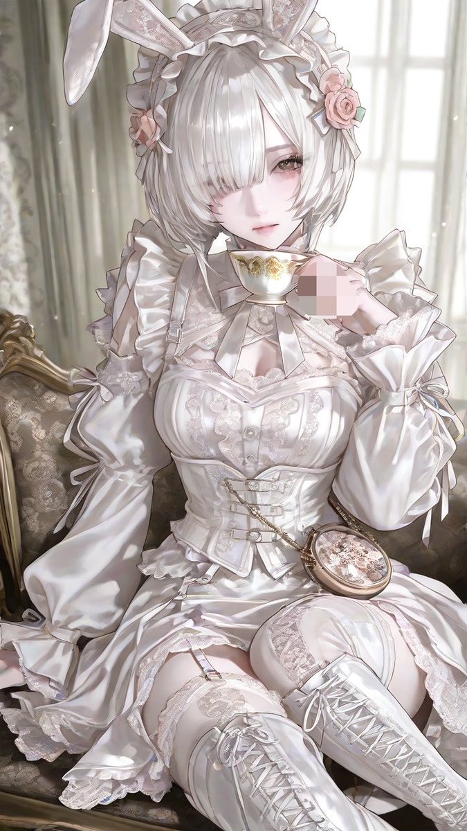 1auu_0's tweet photo. 🫖  プロンプト配布  🫖 #ちゃーむぽいんと
ㅤ⠀
【 君と tea for two︎︎︎︎ ❤︎  】

バニー × ティータイム 🥞🫖

本当はティーカップに座ってるはずだったんだけどね> < ՞

⬇️ALT（FF内外問わず！引用🆙たのんだ♡） https://t.co/uswqzpaYYF
