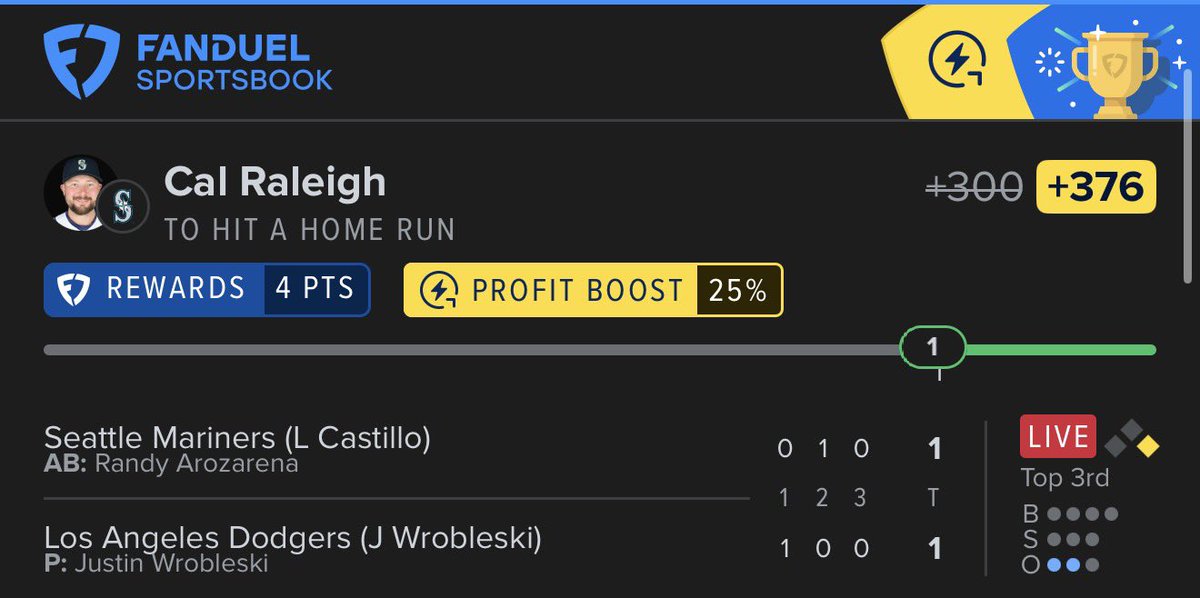 EdgeBetVIP's tweet photo. 🚨 3 BOOSTED PLAYS. 3 CASHES. 🚨

💣 Shohei Ohtani HR (+270) ✅
💣 Cal Raleigh HR (+376) ✅
⚾ Cleveland Guardians ML (+161) ✅

Both home-run props cashed by the 3rd inning, and Cleveland finished the job with a 6–5 win. 🔥

Who tailed? Drop a ⚡ below.

#SportsBetting #MLB #MLBPicks #BettingTwitter