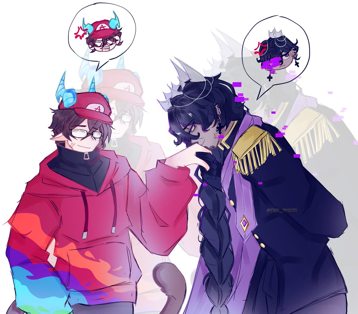 3nder_fr's tweet photo. Día 1: Cita falsa
Día 2: Cicatrizes

El día uno retrasado, porque ayer no terminé, me bloque. Aldito de colores pork si

#Glitchravenweek2026 #aldash #glitchraven https://t.co/LVZveN3y7w