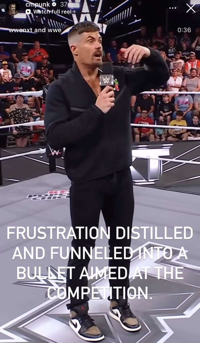 SKWrestling_'s tweet photo. CM Punk reacts to Grayson Waller's worked shoot promo on NXT. https://t.co/9GX0d9zDvs