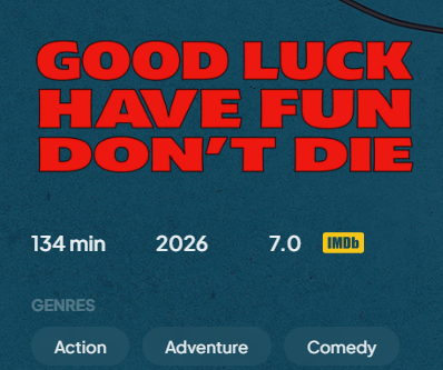 _xulinho's tweet photo. acabei de assistir good luck have fun dont die filme daora demais ri muito, a parte que me pega é que fiquei sabendo dele enquanto scrolava tiktok 🤡 https://t.co/Mlhz02dWOF