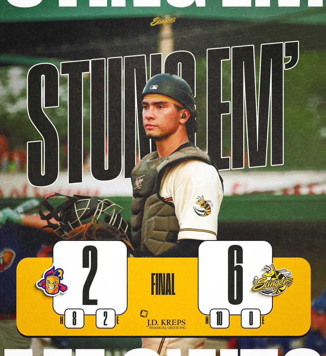 WillmarStingers's tweet photo. That's how it's done!

Game Recap: https://t.co/EaiQPSFqqC

#StingEm https://t.co/I2czX95Uef