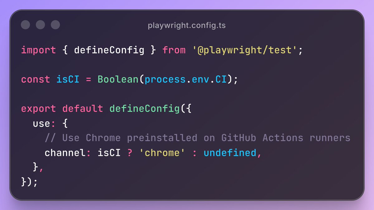 jiahan_c's tweet photo. CI perf tip:

Installing Playwright browsers can take minutes on GitHub Actions.

GitHub-hosted runners already include several browsers. If a compatible one meets your E2E needs, use it directly to skip the install and speed up CI. https://t.co/GuLfKtIsAm