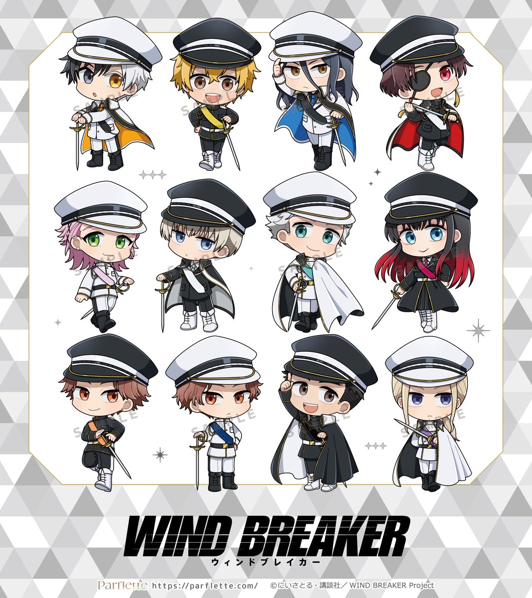P_Parflette's tweet photo. ✧˖✨💎新商品情報💎✨˖✧
TVアニメ「WIND BREAKER」より、
描き起こしイラストを使用した新商品が登場！

マントをなびかせたスタイリッシュな装い。
凛々しくも優雅な彼らの姿をお楽しみください👑

˗ˏˋ 🎗️ご購入はこちら🎗️ ˎˊ˗
https://t.co/Xlm13fiBu7

#WINDBREAKER #ウィンブレ https://t.co/eJwFBF0brO