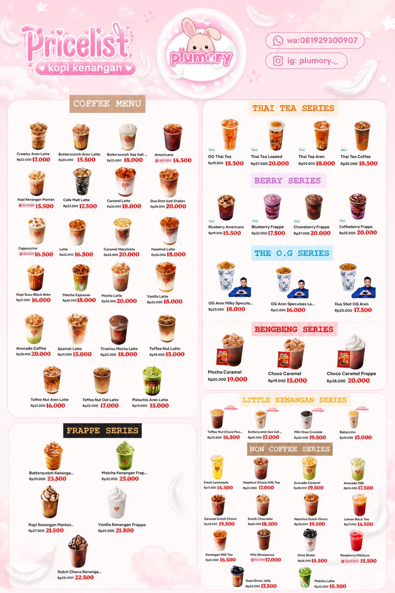 plumorys's tweet photo. hayii teman timun, aku open jasdor kopi kenangan (kopken) untuk satuan yaa sesuai yang di pl + sudah termasuk pajak ^^ ada bundling juga &amp; ada pl haechan pacar kalian 😋 bismillah yuk yang mau bisa ke wa yaaww, 100% trusted!! ✨
https://t.co/UeeGXcxStq https://t.co/HAssC2HRoB