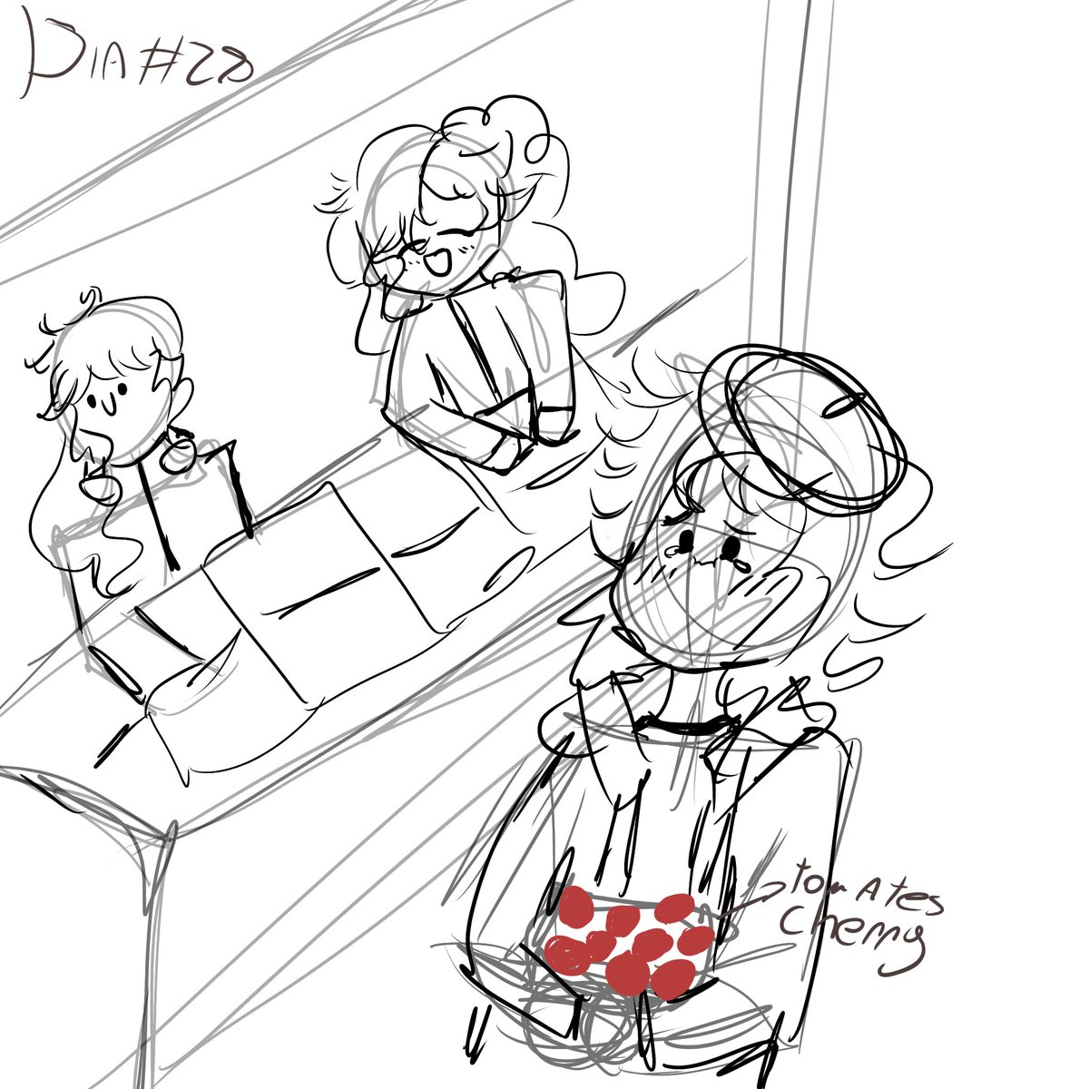 Drawchii's tweet photo. #faltan3dias para mi cumpleaños , y me puse emocional, en el puesto donde compro mis tomates cherry no habian ,pero la vendedora me habia guardado tomatitos solo para mi , casi me pongo a llorar, la eñora me hizo sentir especial hoy , senti que valia la pena vivir un poco... https://t.co/k3CbaoQYEk