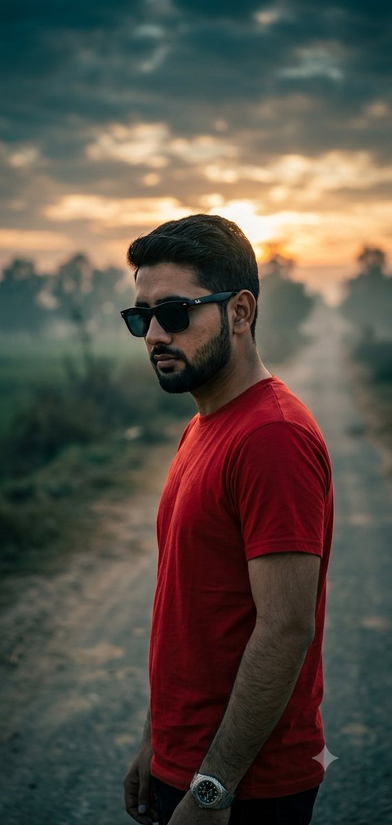 Moody Foggy Countryside Portrait