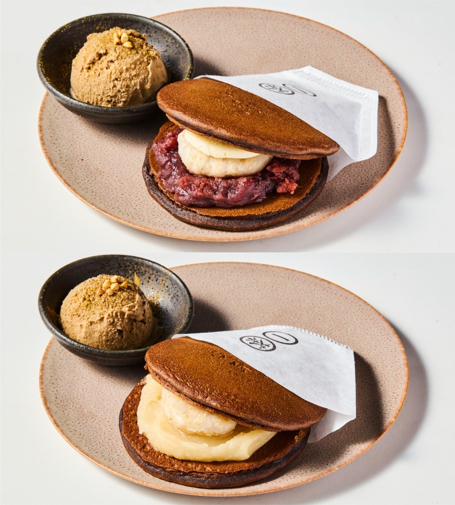fashionpressnet's tweet photo. 「伊右衛門カフェ」あんバターor京味噌あん入りほうじ茶どら焼き＆とろける宇治抹茶ティラミス - https://t.co/Q4ccZnRdOM https://t.co/1jPp0jhVEn