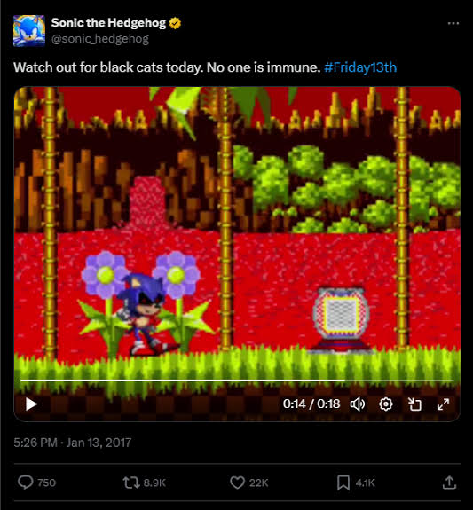 NewNatureLove's tweet photo. @Dillon_PC2 No sé si cuente pq son post muy viejos pero el Twitter oficial de Sonic tambien hizo unas refes muy directas a .Exe lol https://t.co/coDAtOIO6K
