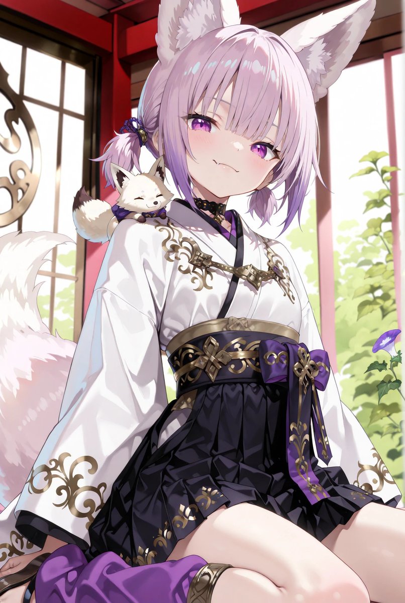 ののち衣装プロンプト #狐っ娘すみれ ののちさんこんにちは✨ 本日も