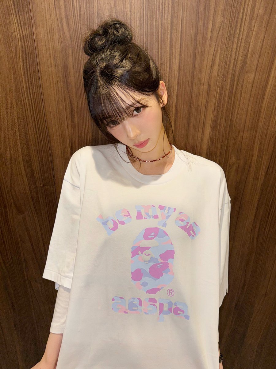 katarinyaebluu's tweet photo. aespa x BAPE https://t.co/ZxRyJ0Qzz2