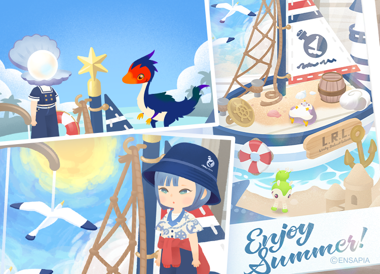 newLivlyIsland's tweet photo. 👑ニューマハラショップ👑　　
　  新アイテム入荷予告

【#MarineSummerIsland】
アイランド・ファッションアイテムが
7/30(木)12:00に入荷予定✨

青い空に白い雲、どこまでも広がる大きな海🚢
リヴリーたちと一緒に素敵な夏を満喫しましょう☀️

明日の入荷をお楽しみに🛟

#リヴリー https://t.co/urWpb1siYt