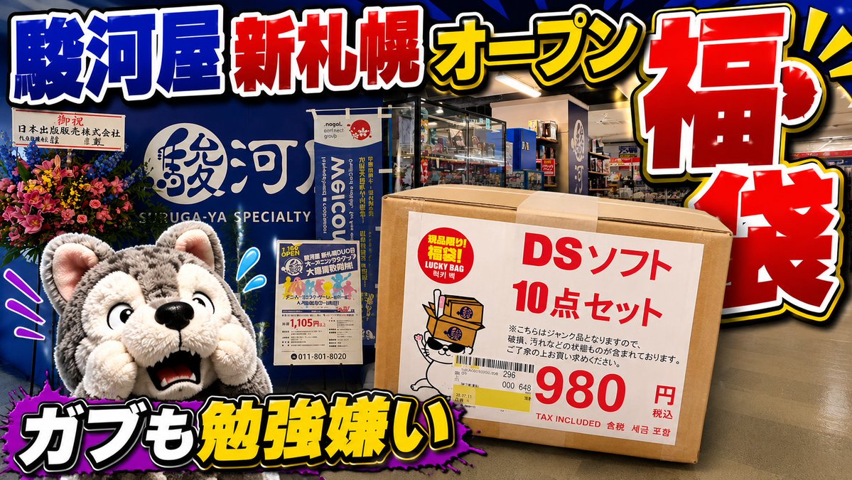 hakugabu's tweet photo. 本日19時からプレミア公開します

【DS福袋】勉強ソフトしか入ってないと思ったら、大逆転でした。
https://t.co/7n5j0XLJSq https://t.co/axAwzBvewK