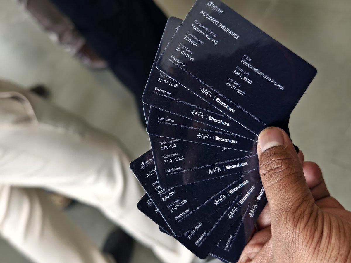 AIAFA_VIJAYAWAD's tweet photo. Forever grateful 🙏and proud to be ur fan anna 🥹@alluarjun
Providing ₹5 lakh accident insurance for State Committee members and ₹3 lakh accident insurance for district Committee members
Covering 900+ members 
#AlluArjunFansAssociation
#alluarjun https://t.co/zkYL0jeRZ3