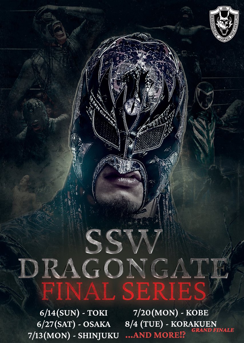 dragongate_pro's tweet photo. DRAGONGATE タッグの祭典
|◤Rey de Parejas 2026◢|
開幕まであと0️⃣5️⃣日!!

🆕開幕戦 8/4 後楽園ホール大会の全カード決定!!✨
#𝐒𝐇𝐔𝐍𝐒𝐊𝐘𝐖𝐀𝐋𝐊𝐄𝐑 のラストマッチも!!🪬

📅8月4日(火)18:30 試合開始
🏢#後楽園ホール

▼全対戦カード
https://t.co/RHFcDl3Pfd…

🎫前売券は #ローソンチケット にて発売中！
https://t.co/KbbHFAYfxr…

#DRAGONGATE
#ReydeParejas2026
#みちのくプロレス
#DRADITION