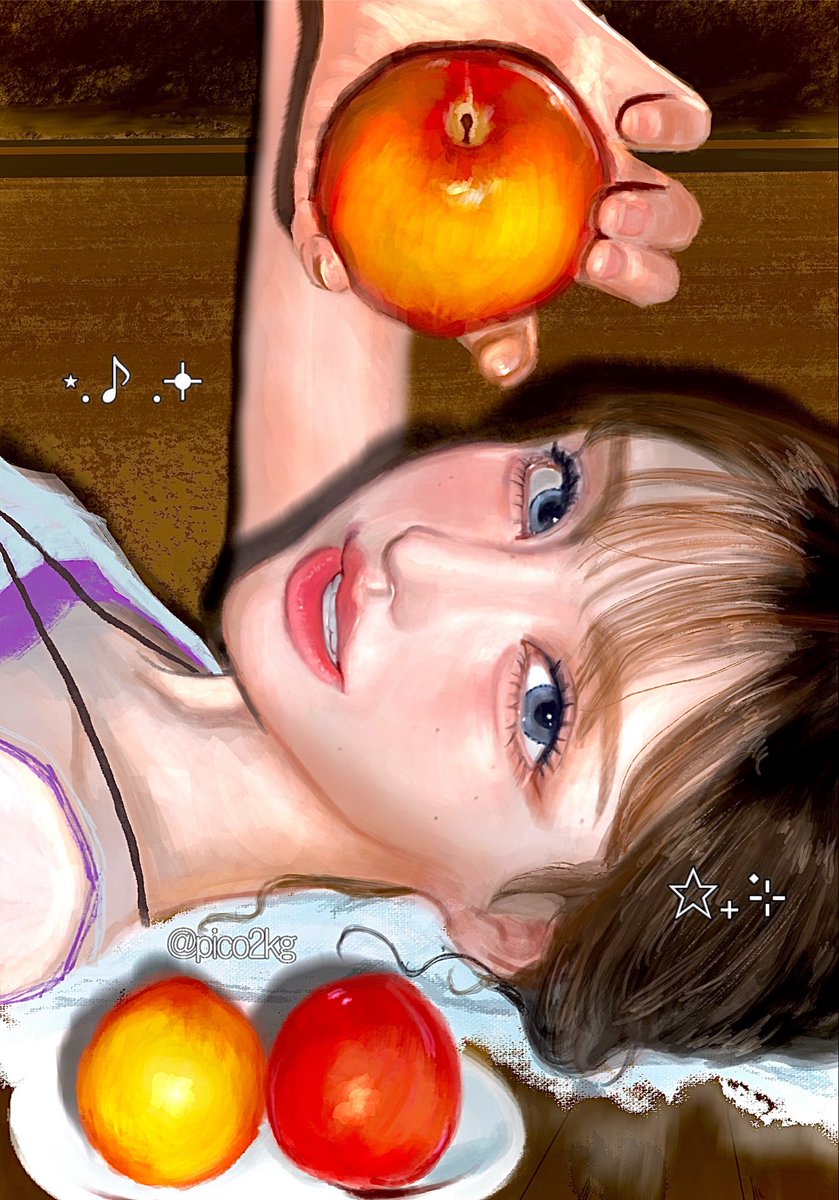 pico2kg's tweet photo. 美味しくできた実から毎年お届けします🍎♪

 #IVEfanart #리즈 #Liz https://t.co/HsaORpjZax