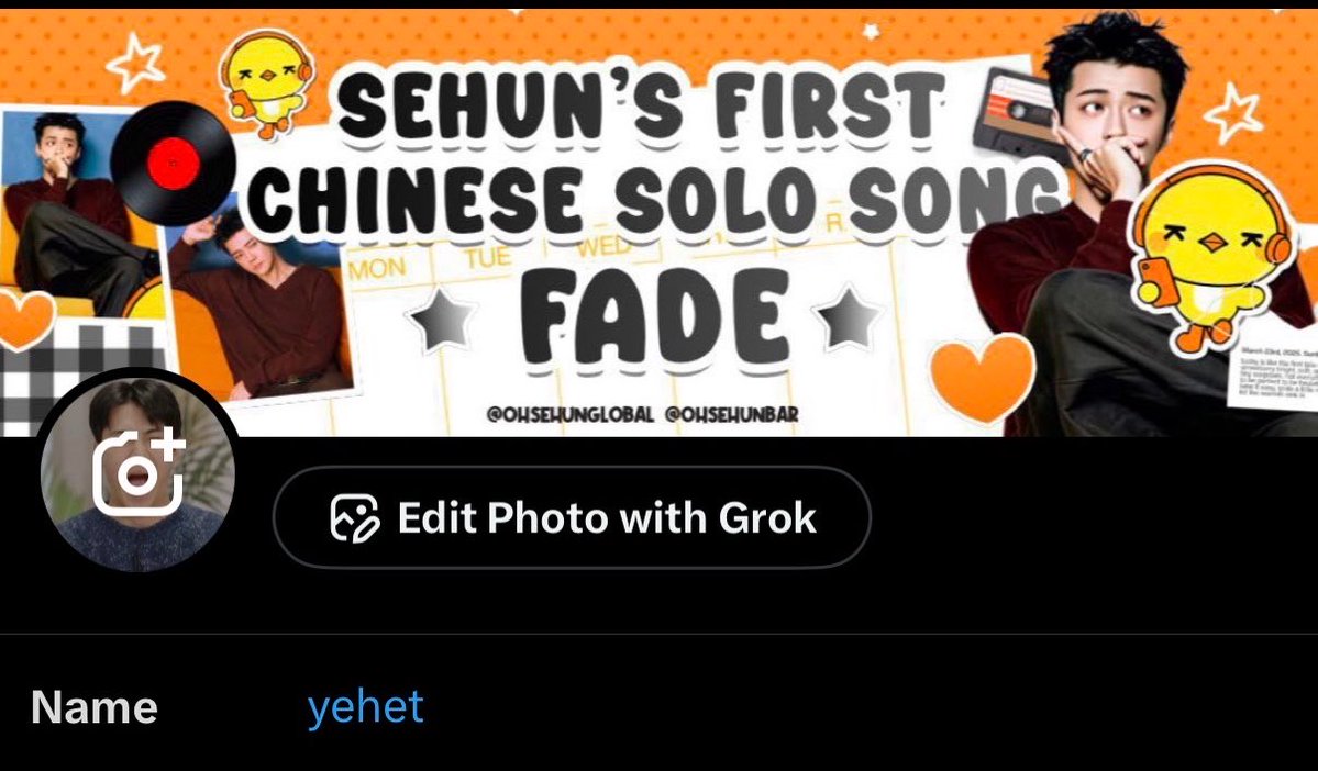 imhunlis's tweet photo. Welcome to the FADE ERA🧡🐣

#SEHUN_FADE #吴世勋 #세 #SEHUN @Ohsehunbar @OhSehunGlobal https://t.co/4L2McqpCKu