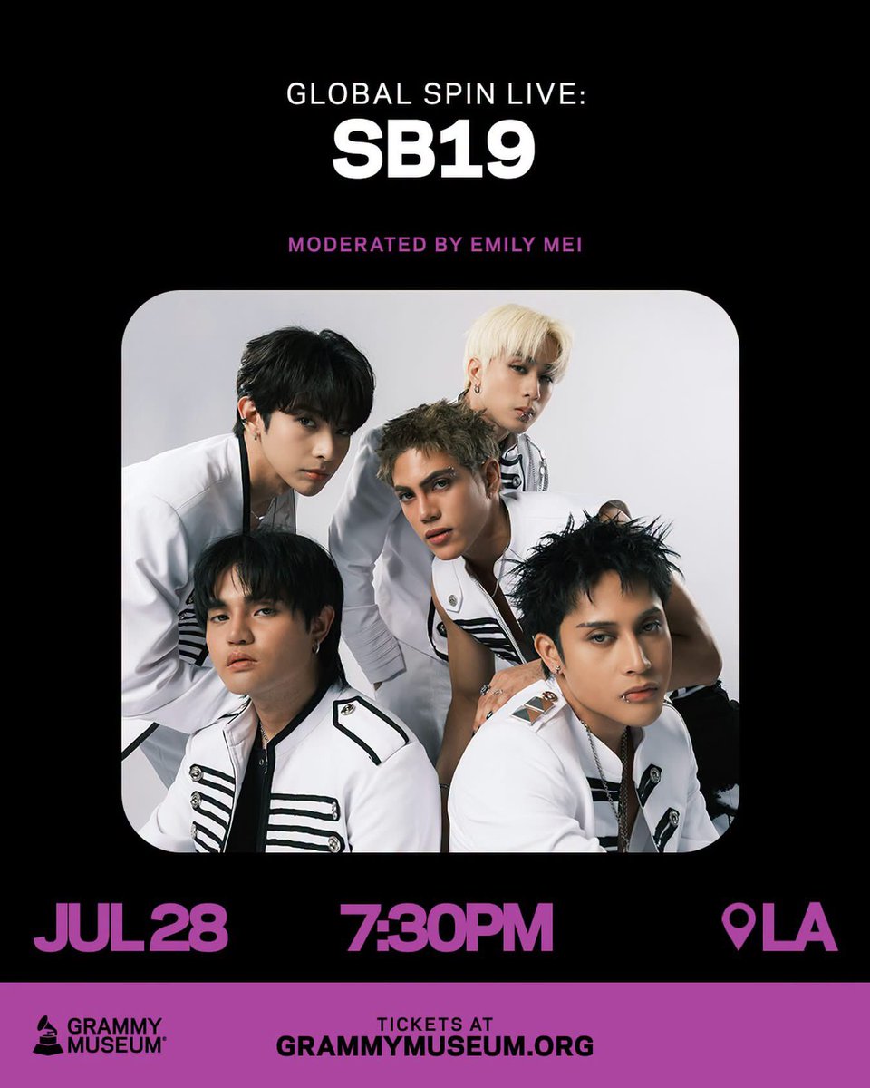 AtinThailand's tweet photo. We are so proud of our P-pop Kings 🎶🇵🇭

SB19 GRAMMY MUSEUM LA
@SB19Official #SB19
#SB19GRAMMYGlobalSpinLive https://t.co/2fOYautqTY