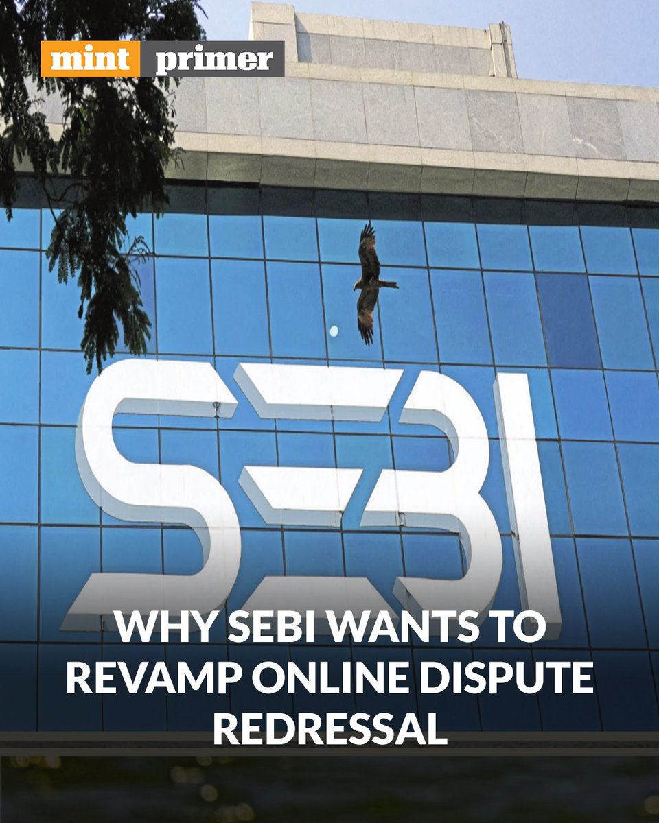 PremiumByMint's tweet photo. #MintPrimer | Sebi has proposed a sweeping overhaul of its online dispute resolution framework, shifting administration to market infrastructure institutions to speed up investor grievance redressal, strengthen enforcement and improve accountability.
https://t.co/gxIKGr9pU2 https://t.co/nNJ1xourL7