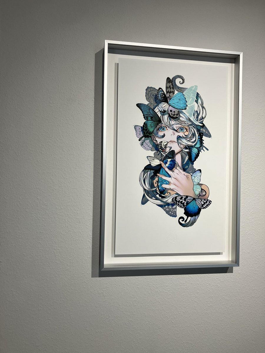 kujosion01's tweet photo. 大好きなイラストレーターさんの個展に行ってきました！😊
#arc_YONEYAMAMAI_kyoto https://t.co/J9fEG5tPFK