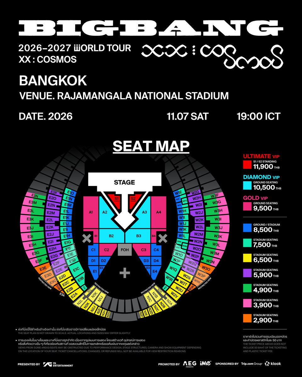 Tixket_may's tweet photo. เมย์รับกดบัตร — BIGBANG 2026-2027 WORLD TOUR < XX : COSMOS > IN BANGKOK

➖️ Ticket booking service 
⭐️ กดไม่ได้คืนเต็มจำนวน
⭐️ เลือกโซนได้

📨 สอบถาม/จองคิว dm

#BIGBANG #COSMOS_WORLD_TOUR #COSMOS_WORLD_TOUR_IN_BANGKOK https://t.co/LGvVCYvkW0