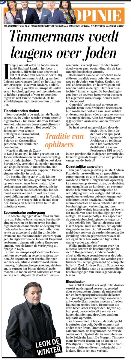 rkemp59's tweet photo. Leon de Winter over de antisemitische uitlatingen van Frans Timmermans

Hij staat in de traditie van ophitsers die een Jodenjacht uitlokken 🎯 https://t.co/QcNMkow5Qb