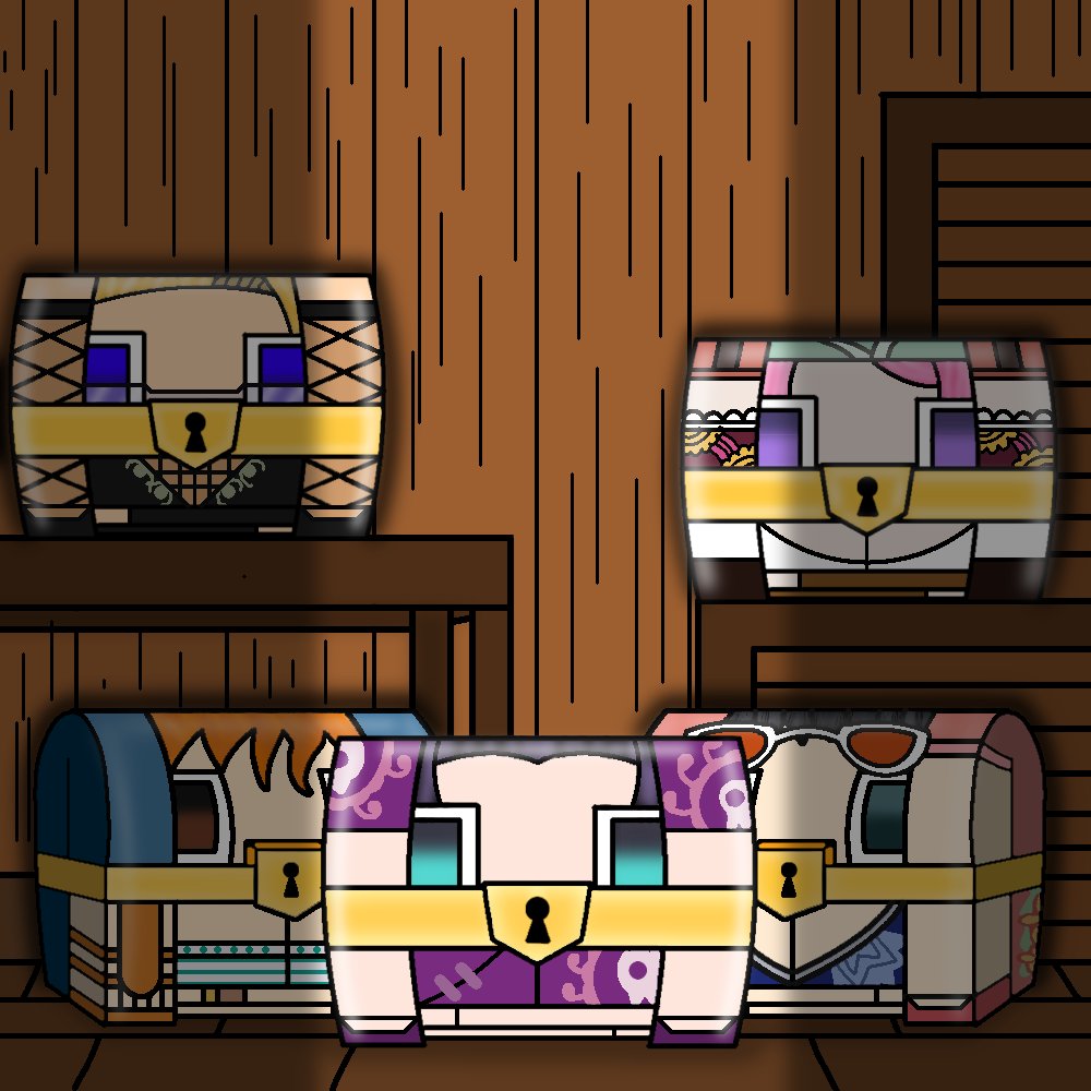 Agustin52024353's tweet photo. The girls from One Piece were transformed into chests and stored in a dark place. https://t.co/FreRebyttz
