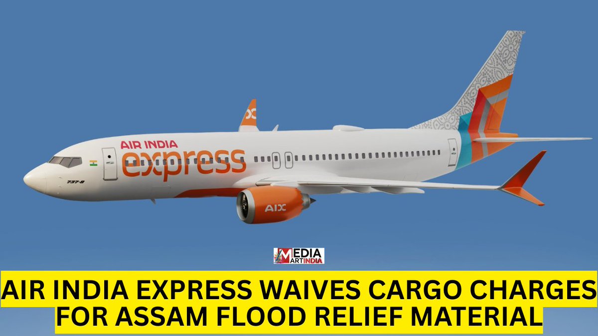 withumashankar's tweet photo. AIR INDIA EXPRESS WAIVES CARGO CHARGES FOR ASSAM FLOOD RELIEF MATERIAL
https://t.co/ddhREwfJPy https://t.co/3a7LtQOmaG