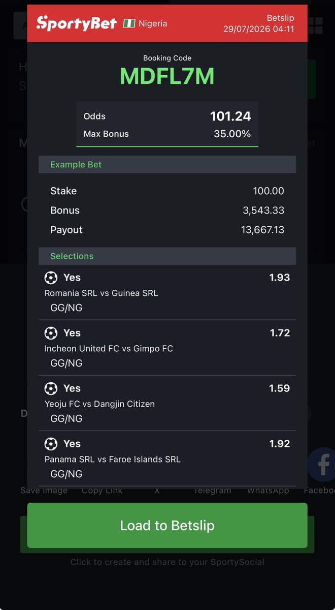 billionaire_eze's tweet photo. 100 odds GG Wednesday games ✅

Kick off 10am ✅ https://t.co/dN1kxhQprJ