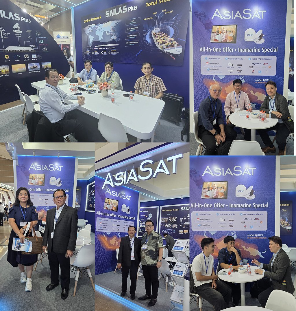 AsiaSat's tweet photo. Thank you to everyone who visited us on Day 1 of Inamarine 2026. We're back for Day 2, ready to welcome you again. Visit Booth D1E1-01 for our Inamarine Special promo and a live SAILAS TV demo with int'l and local channels. #AsiaSat #Inamarine2026 #SAILASPlus https://t.co/BYeVY807Zx