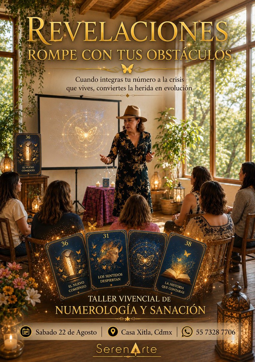 _Ser_en_Arte_'s tweet photo. Es la primera parte de lo que vivirás en este taller vivencial de Numerología y Sanación, donde cerrarás ciclos que no te permiten avanzar. 🔆🔢
#revelaciones
#numerologia
#tanatologia
#sanación
#rompetusobstáculos
#evolución https://t.co/qS4Ll7wE8W