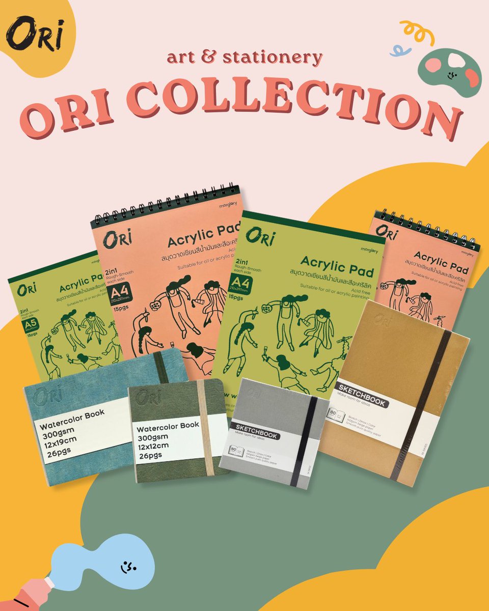 morgloryth's tweet photo. 🎨✨ ORI PRODUCTS ✨🎨
#ORIArt #ORIPen #ORICollection #ArtSupplies #Stationery

รวมอุปกรณ์ศิลปะและเครื่องเขียนจาก ORI
ครบทุกไอเทมสำหรับสายวาด สายเขียน และคนที่รักการสร้างสรรค์ 💛 https://t.co/NJBXE66SLb