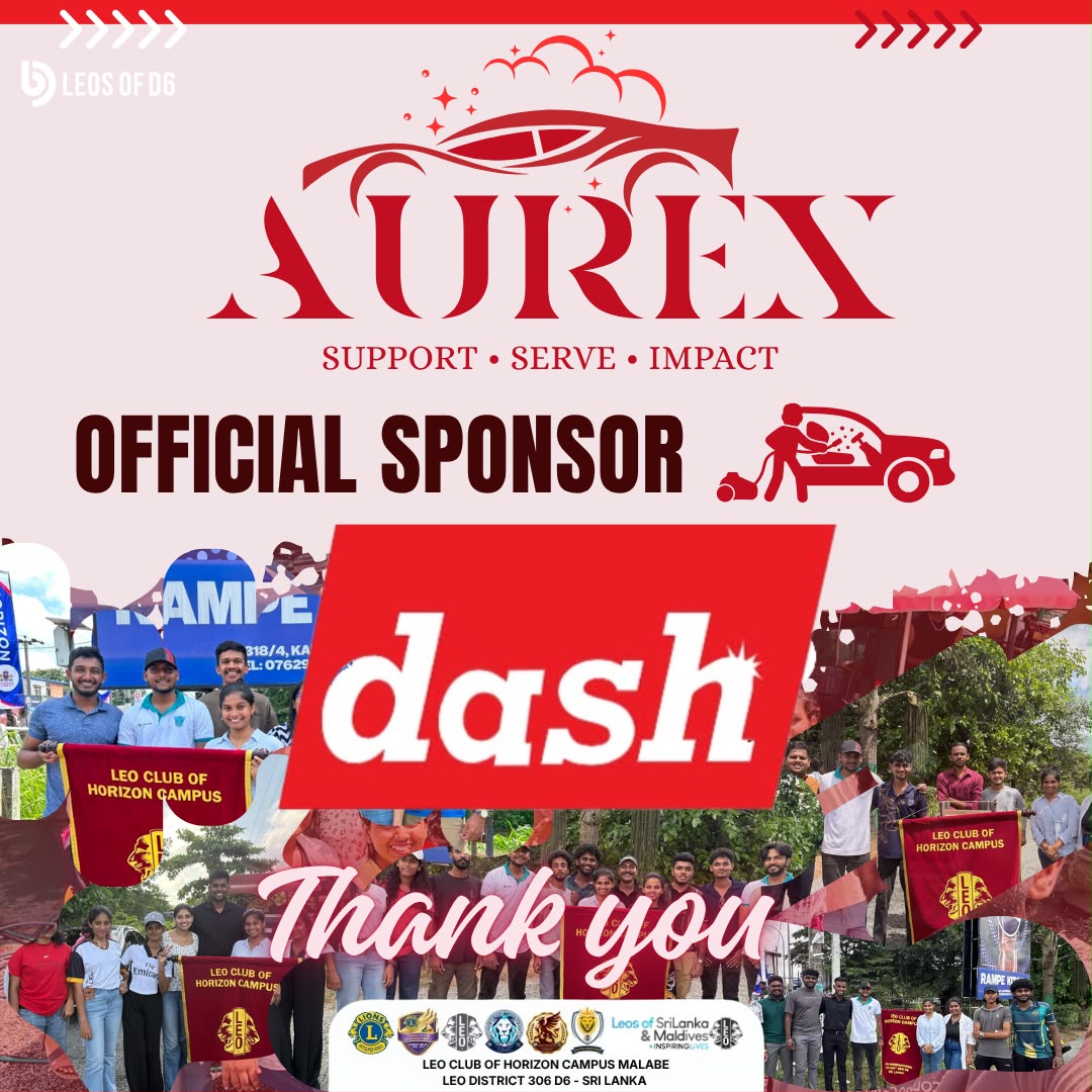 leoclubHC's tweet photo. A heartfelt thank you to Dash for being the Official Sponsor of AUREX 2026! 🚗✨

#AUREX2026 
#OfficialSponsor 
#Dash 
#LeosofD6
#HorizonLeos 
#LeosofSriLanka_Maldives
#Make_A_Difference_Beyond_The_Horizon https://t.co/RN6zbSObja