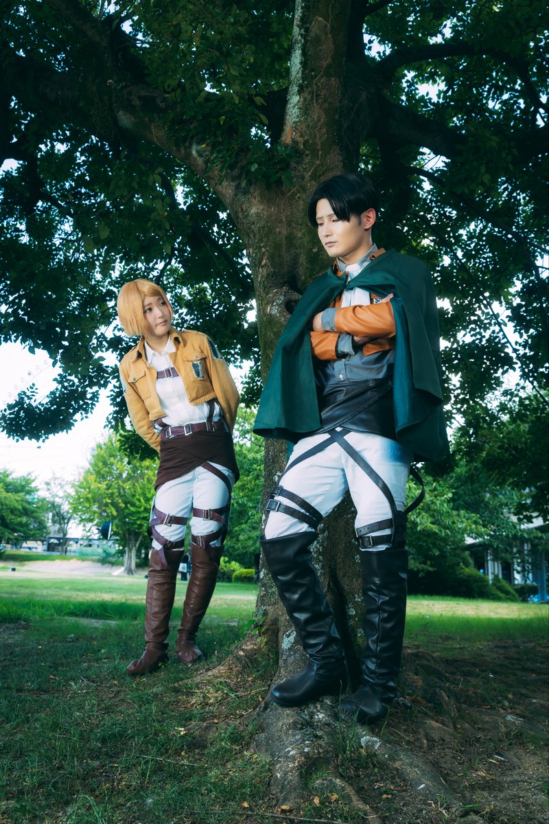Nobusan0344's tweet photo. 【cos/aot】
Levi Ackerman&amp;Petra Ral
リヴァイ兵長⚔️ペトラ・ラル

🪽『双翼のヒカリ』🪽

私が感じたヒカリの名は…　
　　　　　　　　　　名付けるなら…　

  　　　　"そう…希望"
 
#アコスタ万博　#アコスタ万博夏祭り
#進撃の巨人コスプレ https://t.co/0pzMW20lCr